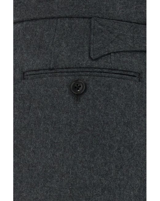 Thom Browne Gray Graphite Wool Bermuda Shorts
