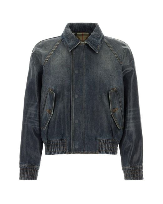 Burberry Black Denim Jacket for men