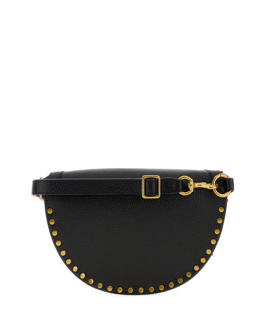 Isabel Marant Black Leather Skano Belt Bag