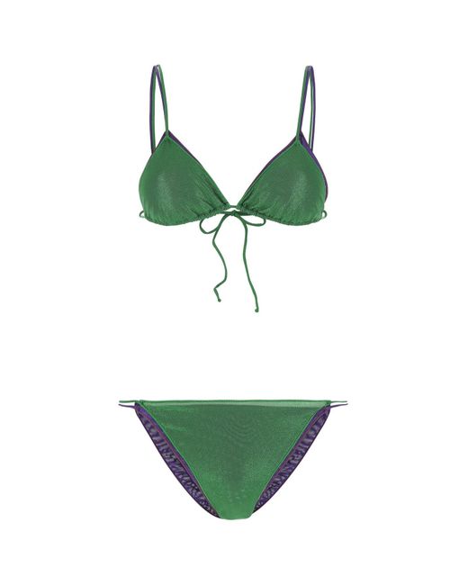 Oséree Synthetic Layered Effect Bikini Set in Green Save 12 Lyst