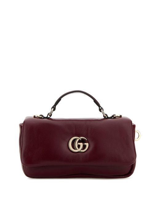 Gucci Purple Metal Logo Handbag