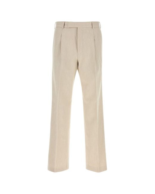 PT Torino Natural Sand Cotton Blend Pant for men