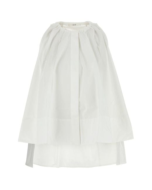 Camicia in popeline bian di Co. in White