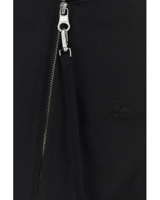 Courreges Black Canvas Jacket