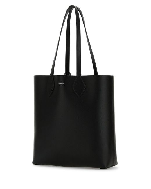 Borsa shopping Allover in pelle nera di Ferragamo in Black da Uomo