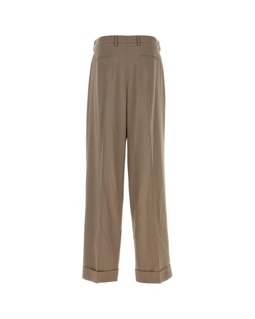 Valentino Garavani Natural Cappuccino Wool Pant for men