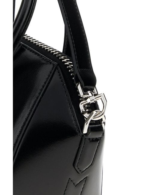 Givenchy Black Leather Mini Antigona Handbag