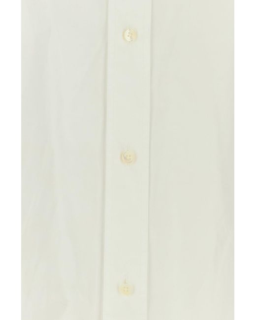 Jil Sander White Regular Solid Shirt for men