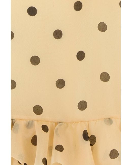 Valentino Garavani Metallic Printed Silk Dress