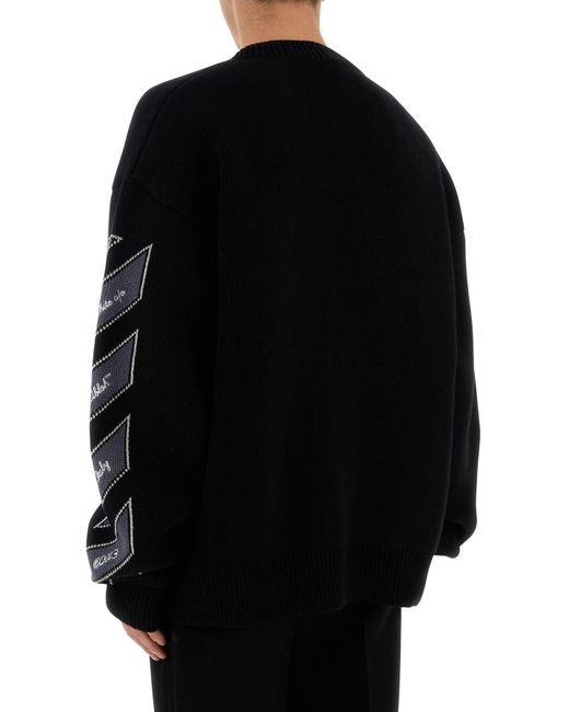 Off-White c/o Virgil Abloh Black Off- Sweaters for men