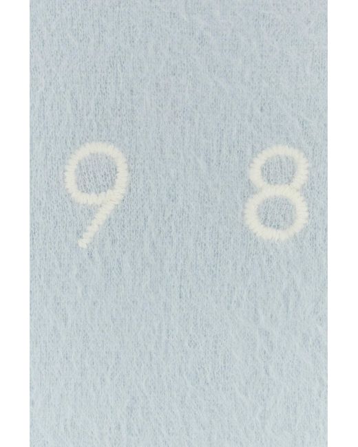 1989 STUDIO Pastel Light Blue Mohair Blend Cardigan for men