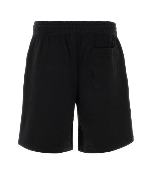 Burberry Black Logo Shorts for men