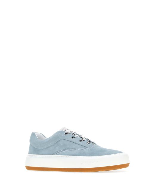 Givenchy Blue Light Suede New City Sneakers for men