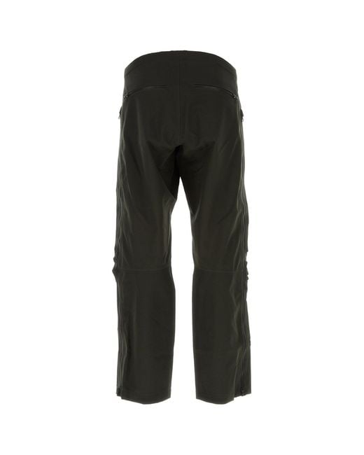 GR10K Black Dark Green Wool Pant for men