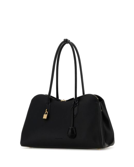 Stella McCartney Black Synthetic Leather Ryder Shopping Bag