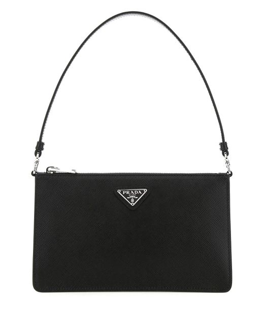 Prada Black Leather Mini Shoulder Bag | Lyst