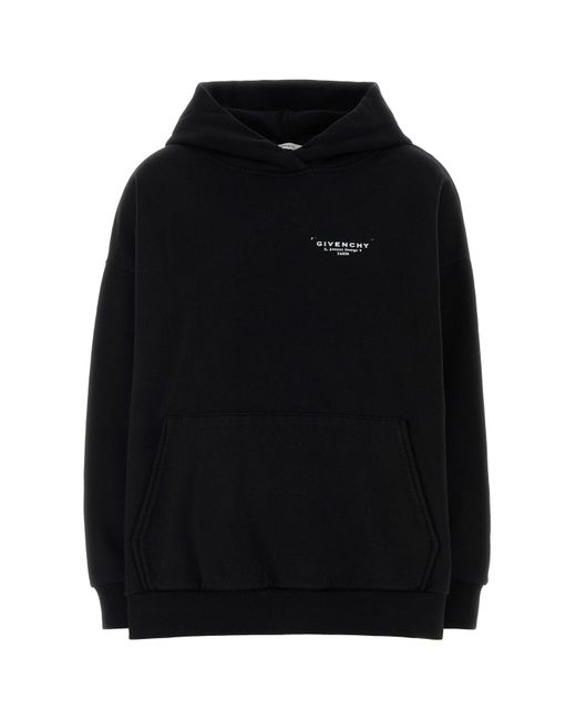 Givenchy Black Cotton Oversize Sweatshirt
