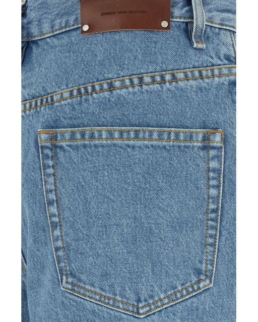 Dries Van Noten Blue Denim Pine Den Jeans for men