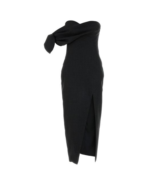 Givenchy Black Slate Wool Dress