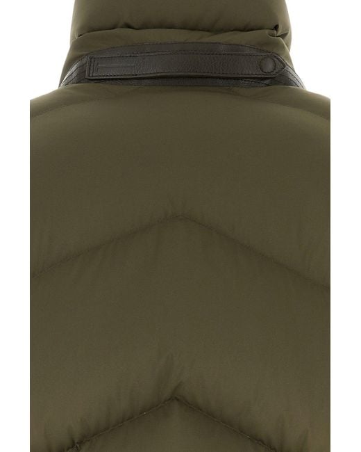 Tom Ford Olive Green Polyester Down Jacket for men