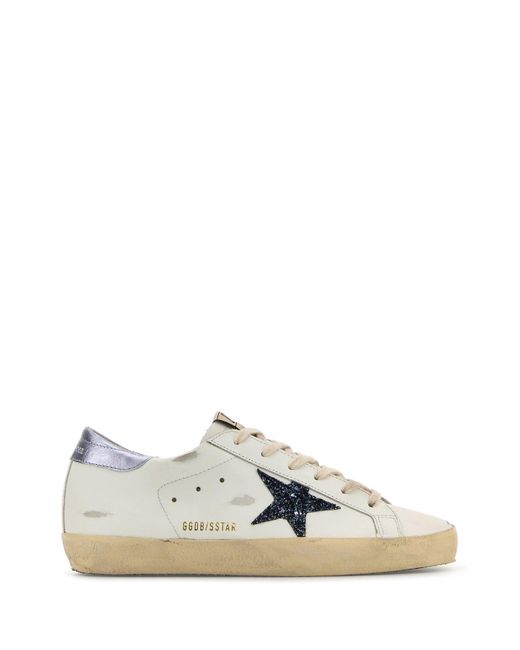 Sneakers Super Star Classic in pelle bianca di Golden Goose Deluxe Brand in White