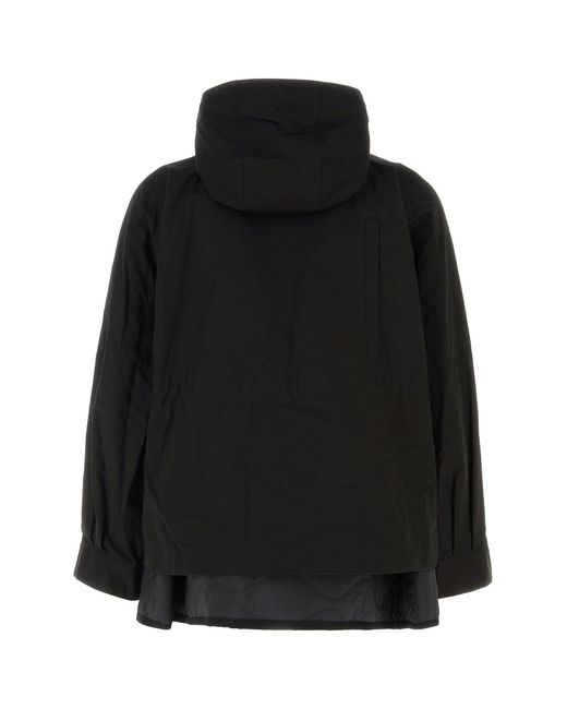 Sacai Black Cotton Blend Jacket for men