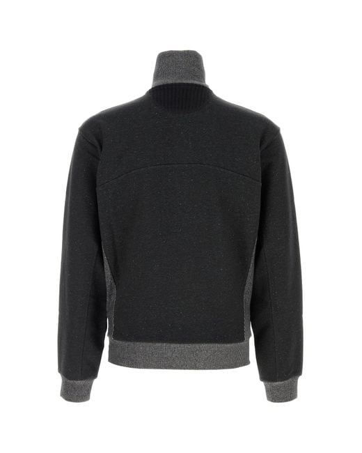 Vivienne Westwood Black Charcoal Cotton Blend Alien Cardigan for men