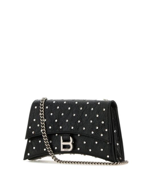 Borsa a spalla Crush XS in pelle nera di Balenciaga in Black