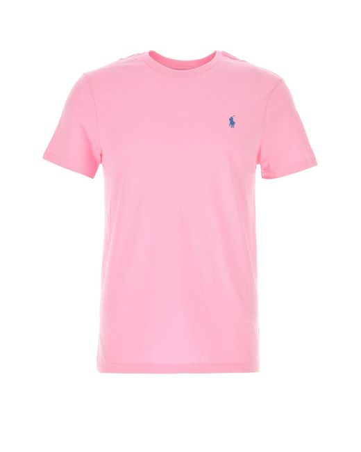 Polo Ralph Lauren Pink Cotton T-shirt for men