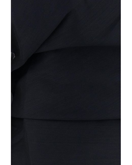 Rohe Black Midnight Blue Gabardine Dress