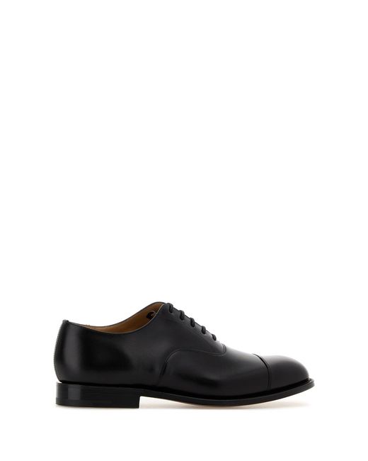 Church's Black Leather Consul Lace-Up Shoes for men