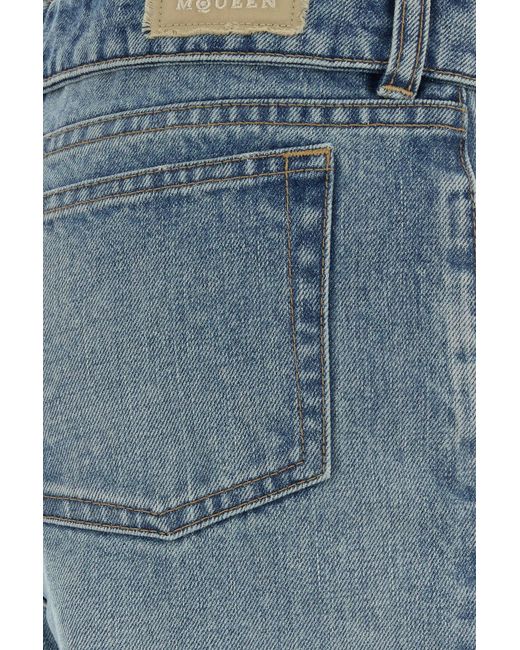 McQueen Blue Denim Jeans