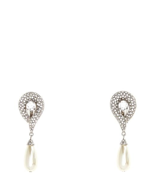 Alessandra Rich Multicolor Silver Metal Earrings