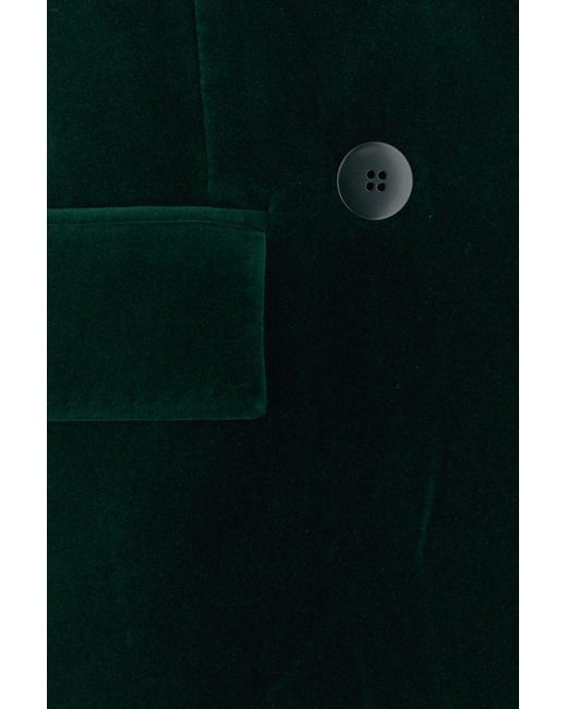 Giacca Digione in velluto stretch verde bottiglia di Max Mara in Green