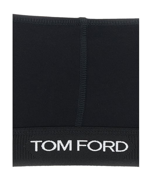 Tom Ford Black Stretch Modal Bra