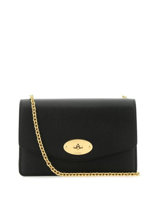 Mulberry Black Leather Small Darley Crossbody Bag Lyst UK