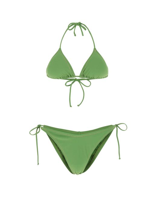 Reina Olga Synthetic Stretch Nylon Susan Bikini in Green | Lyst