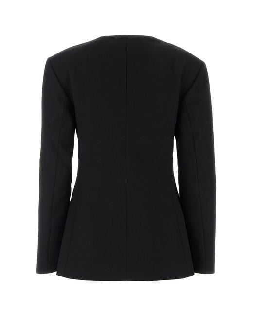 Anine Bing Black Twill Huds Blazer