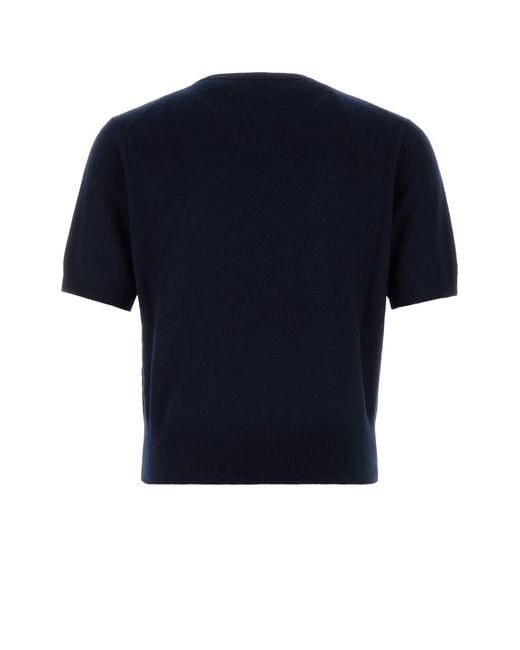 Jil Sander Blue Knitted Sweater for men