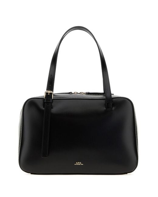 A.P.C. Black Leather Virginie Handbag