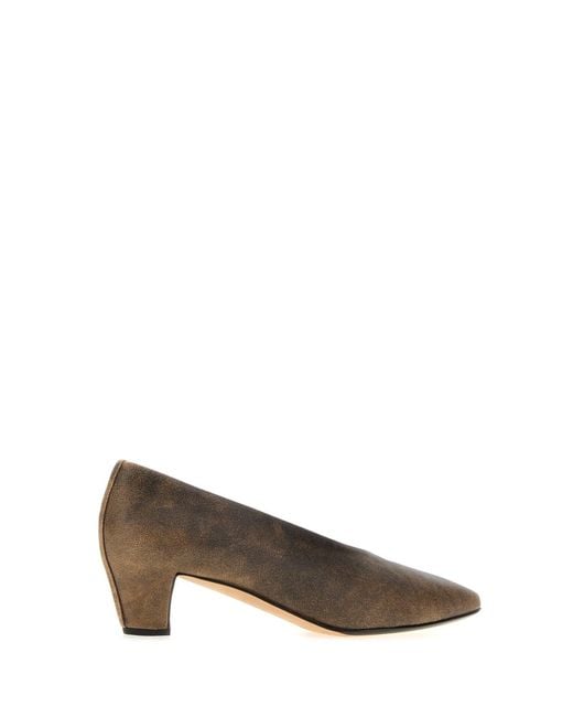 Calvin Klein Brown Black Leather Bri Pumps
