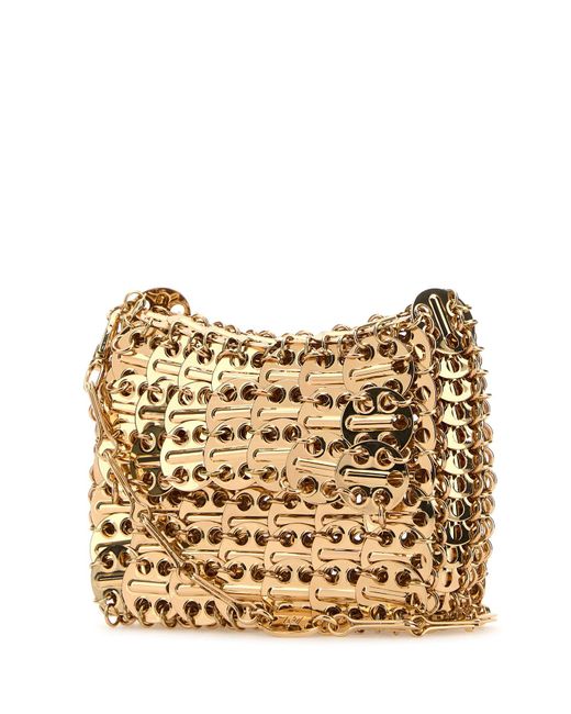 Rabanne Natural Gold Chain Mail Shoulder Bag