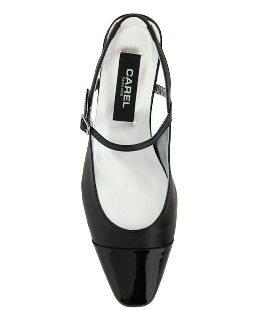 Ballerine Oceano in pelle nera di CAREL PARIS in Black