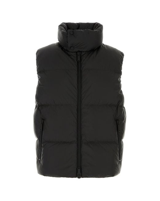 DSquared² Black Nylon Sleeveless Down Jacket for men