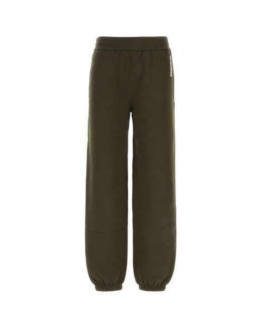 Jil Sander Olive Green Cotton joggers