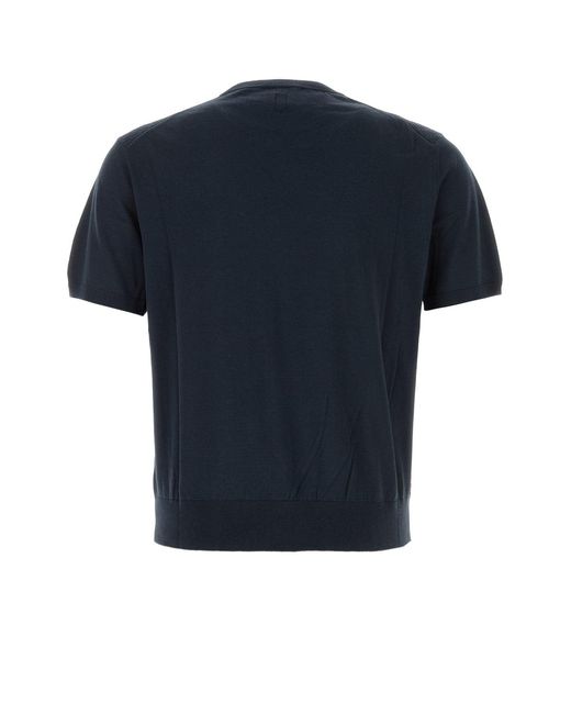 Canali Black T Shirt for men
