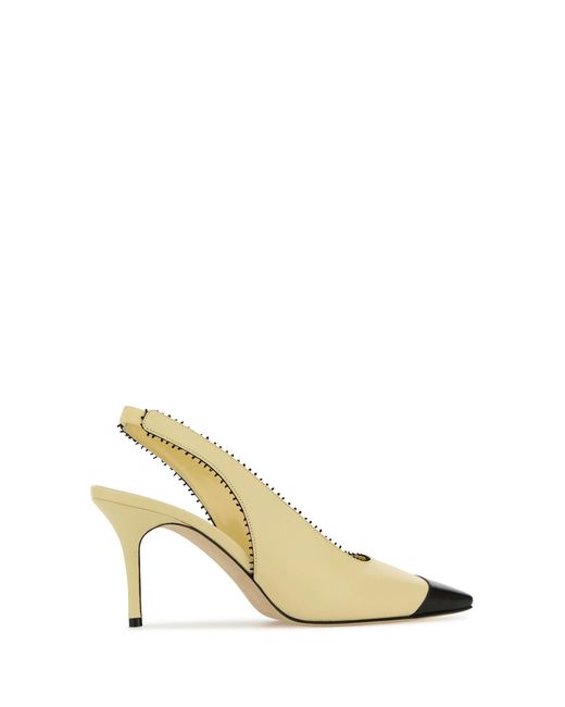 Manolo Blahnik Metallic Pastel Nappa Leather Gaius Pumps