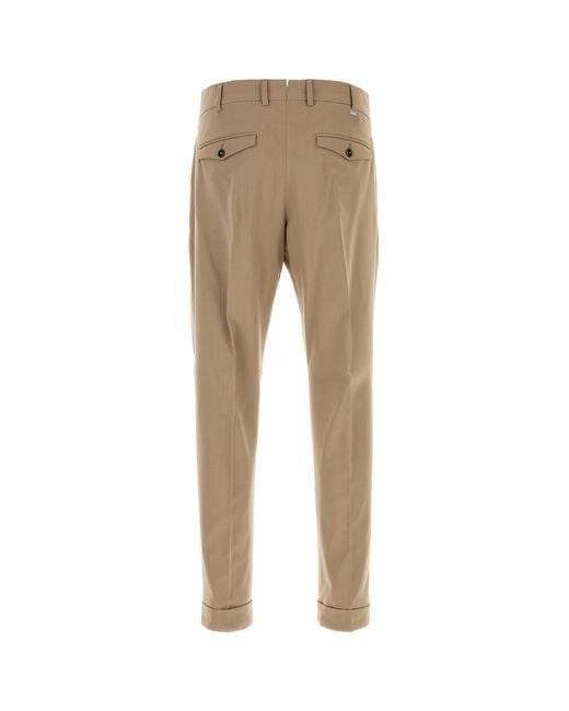 PT Torino Natural Beige Stretch Wool Pant for men