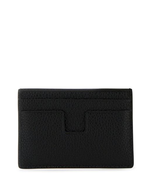 Portacarte in pelle nera di Tom Ford in Black da Uomo