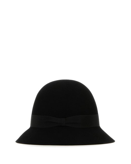 Cappello da pescatore Etta Conscious in feltro nero di Helen Kaminski in Black